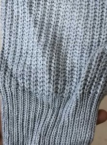 Grey Knit Cardigan for Women