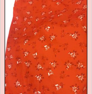 Red Floral Mini Dress