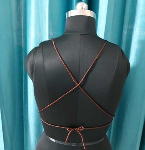 4 Dress Combo Brown Satin Bralette Top