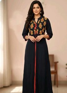 Layered embroidery gown ( Women's)