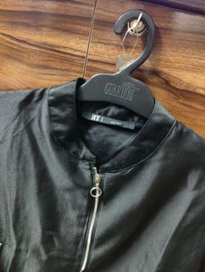 Stylish Black Bomber Jacket