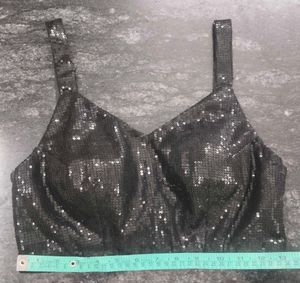Sparkly Black Sequin Cami