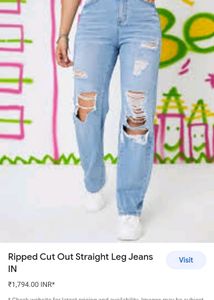 Distressed High Waisted Jeans