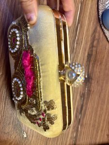Embroidered Clutch