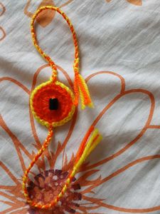 Handmade Crochet Pin - Bright &amp; Unique