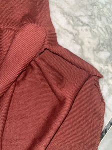 Maroon Off-Shoulder Korean top