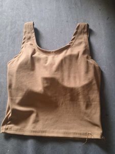 Tan Padded Tank Top