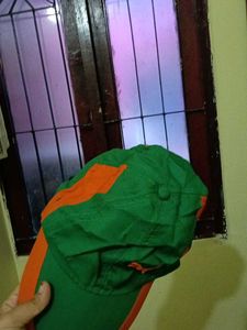 Puma Green And Orange Head Cap