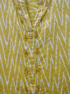 Stylish Yellow Printed Tunic