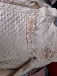 New Arrivals 00&#39;s Ivory frill design knit sweater