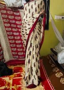 Elegant Printed Saree with blouse