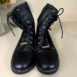 Black Leather Aldo Boots