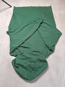 Hoodie Dress: Olive Green