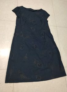 Navy Blue Straight Fit Dress 40 Bust Size