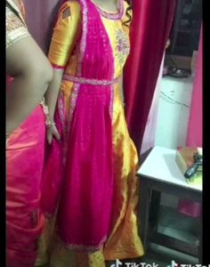 Yellow &amp; Pink Kurta Set