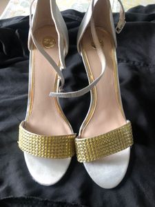 Silver Grey High Heels.