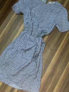Floral Print Wrap Dress