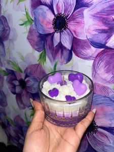 Heart Candle With Levender Fragrance