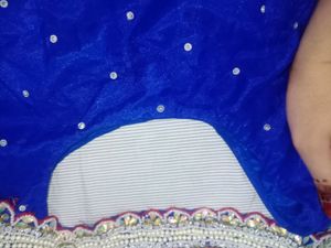 Zardozi Pearl Work Saree With Patticote Rarely Us
