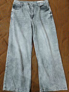 Wide Leg Acid Wash Jeans From Max