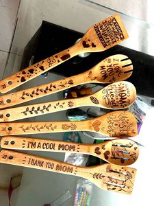 Brand New Riveira Engraved Wooden Spoons