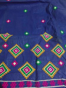 Blue &amp; Pink Dress Material