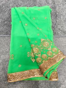 Green Saree