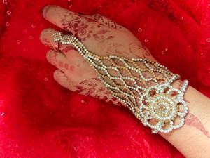 diamond cut style flower bracelet