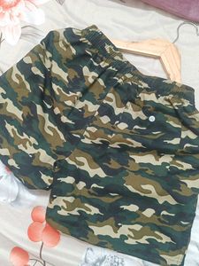 Camo Print Shorts