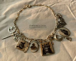 Handmade Witch Charm Necklace