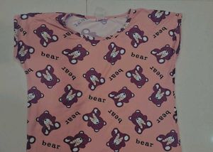 Cute Bear Print Nightdress