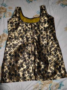 Golden Short kurti