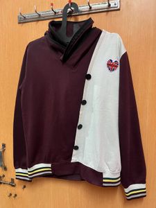 Relaxed Fit Maroon Hoodie For Men