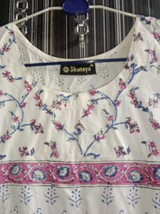 Cotton Kurti With Dupatta