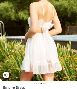 White Backless Frock