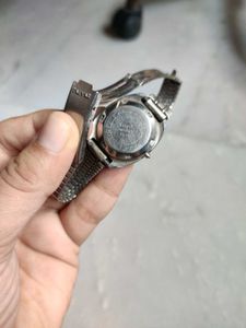 Vintage Silver HMT Watch