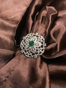 Green AD Cocktail Ring