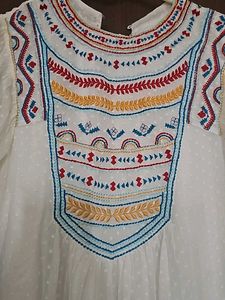 White Top With Elegant Embroidery