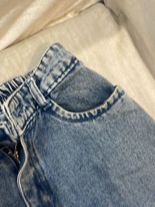 Washed Baggy Blue Jeans