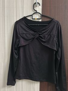 Twist Front Long Sleeve Top