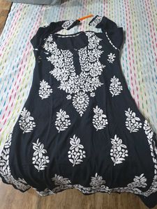 Elegant Black chikankari Kurta