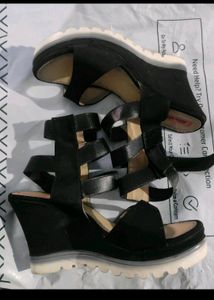 Black Strap Heels