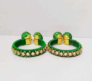 Green Yellow Bangle Set