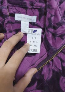 Velvet Winter Top...sizec38 To 40 Fit