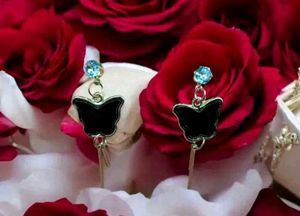 🦋🖤Butterfly Drop Earrings