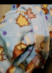 Cute Bear Print fur upper