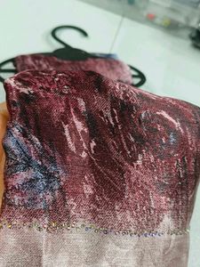 Elegant Maroon &amp; Pink Sari