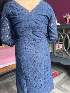 Lace Dress 👗 Dark Blue- Small to Medium