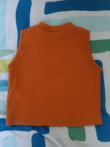 Orange Sleeveless Top