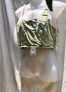 Green Crop Top